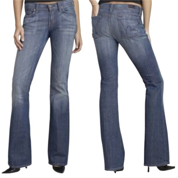 COH Citizens of Humanity Ingrid #002 Stretch Low Waist Flare Jeans‎ Size 27 - Picture 1 of 12